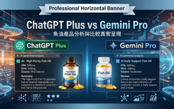ChatGPT Plus vs Gemini pro 比較魚油產品的分析與比較真實呈現